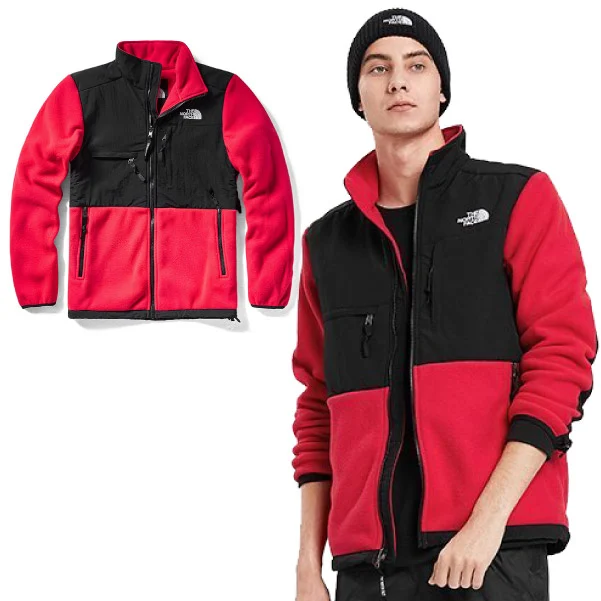 【美國 The North Face】ICON 熱賣款_經典耐磨排汗透氣保暖刷毛外套夾克(亞洲版型)/496U-682 紅 V✿30E010